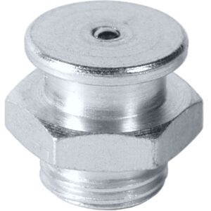 Flach-Schmiernippel M DIN 3404 M1 M10x1 SW 17 Kopf-Ø 16 mm VPE 500