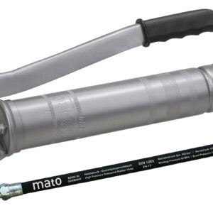 MATO Ganzstahl-Fettpresse E500 mit Schlauch RH-30C, Anschlussgewinde R1/8"